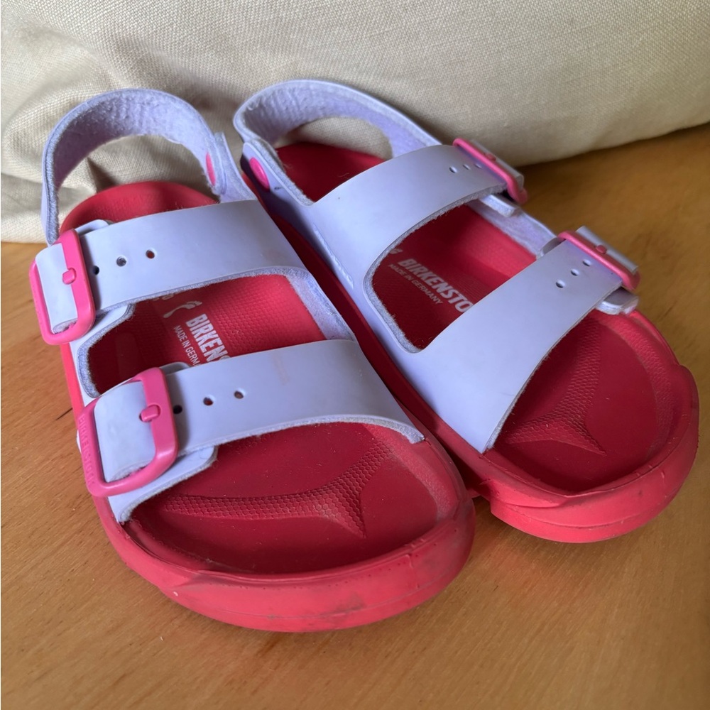 Birkenstock Mogami Sandal Waterproof Pink Adjustable Straps 31 EU 13/13.5 US